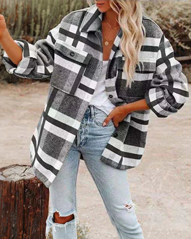 R&B | Warme Woll Jacke Damen