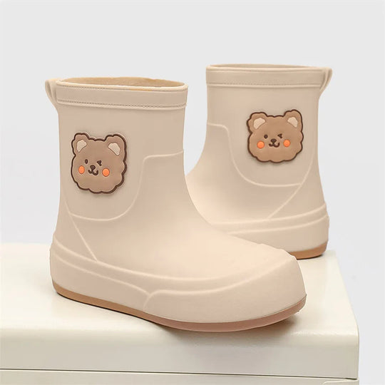 R&B | Gummistiefel Wasserdicht Knöchellang Bären Design Einfaches Anziehen