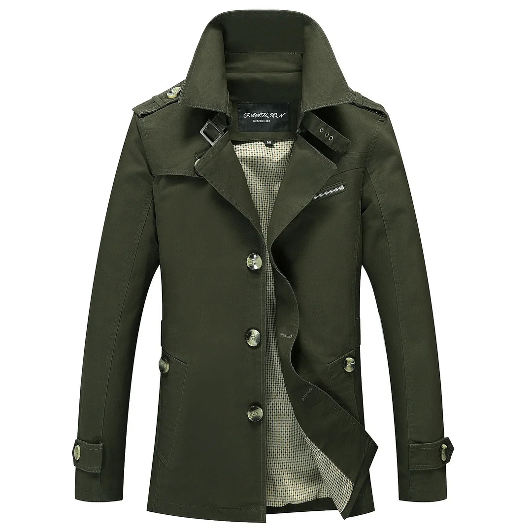 R&B - Stylischer langer Herbst-Trenchcoat für Herren