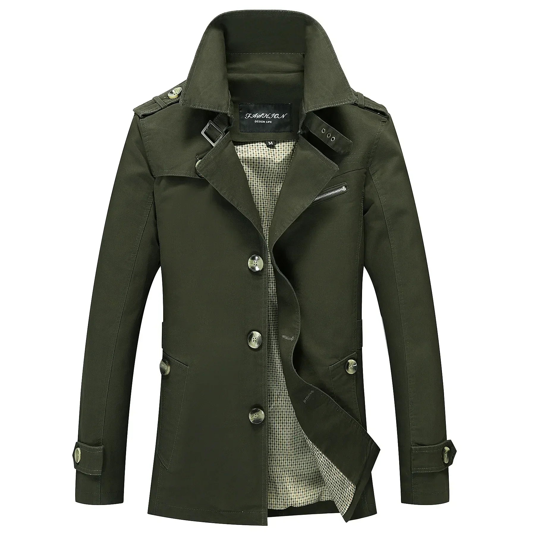 R&B | Stylischer langer Herbst-Trenchcoat für Herren