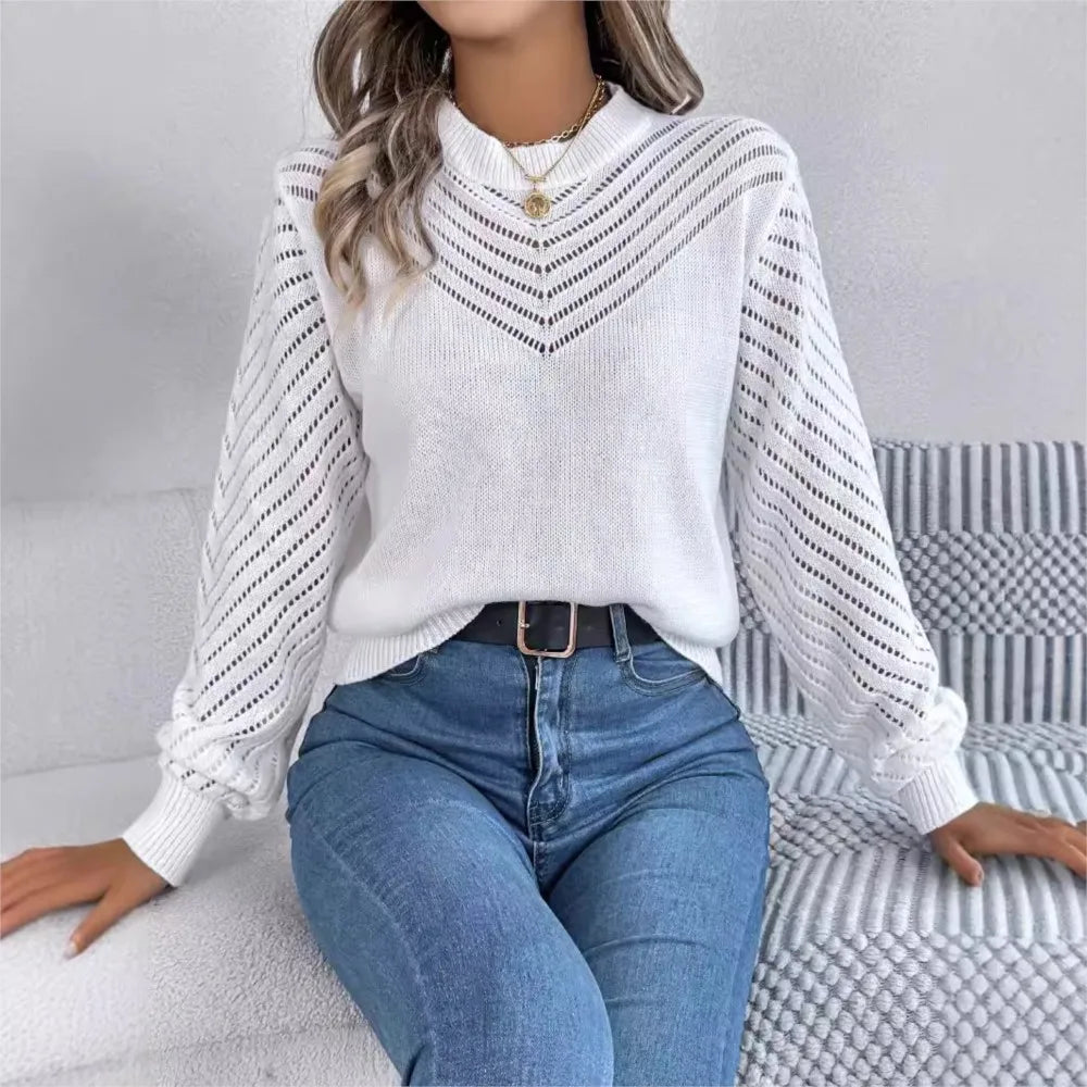 R&B | Strickpullover mit Laternenärmeln