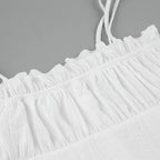 R&B | Weiße Sommerkleid mit Schnürung
