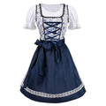 R&B | Kurzärmelig Spitze Oktoberfest Kleid mit Schürze