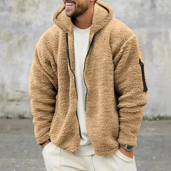 R&B | Herren Kapuzen-Fleecejacke