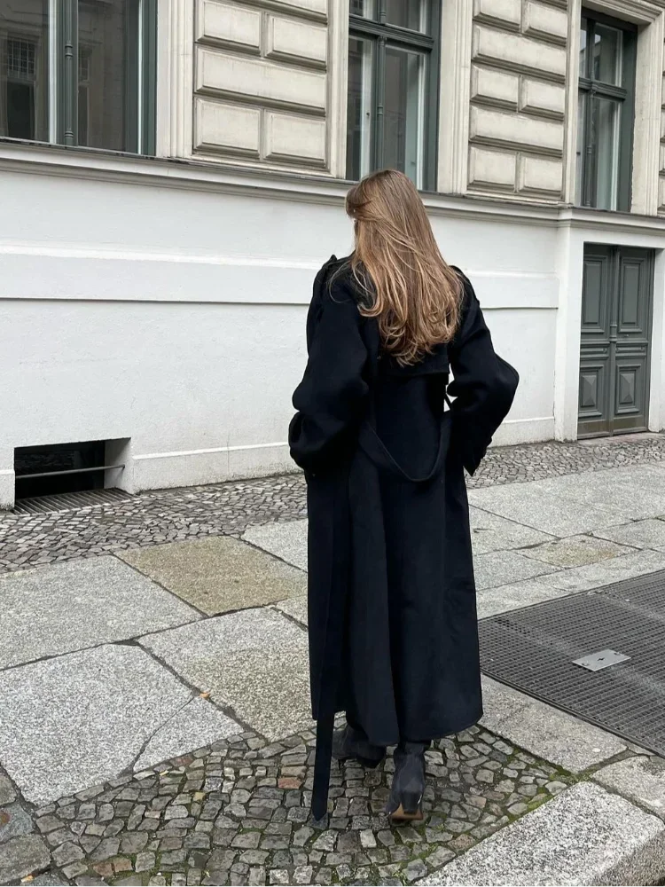 R&B | Übergroßer Wollmantel