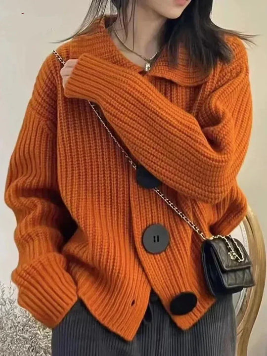 R&B | Elegante Strickjacke mit Knopfverschluss