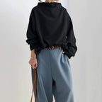 R&B | Oversize-Pullover mit weitem Kragen