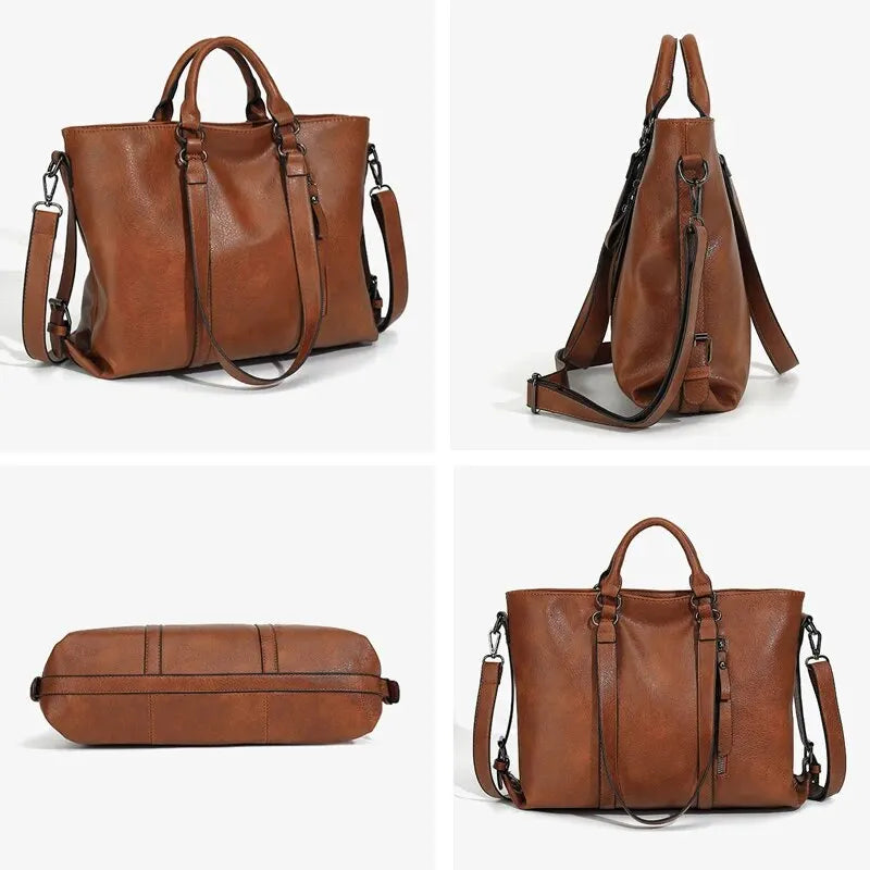 R&B | Vintage Tote Tasche für Frauen Große Kapazität Handtasche Designer Handtasche Vintage Umhängetasche Marken Handtasche