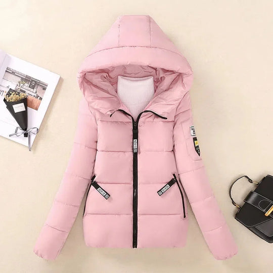 R&B | Gefütterte Winterparka mit Kapuze Warme Jacke