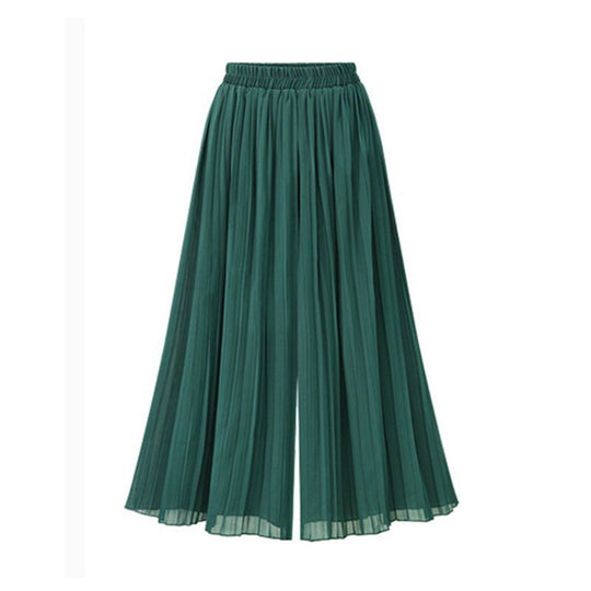 R&B - Damenhose mit weitem Bein und Mesh-Detail
