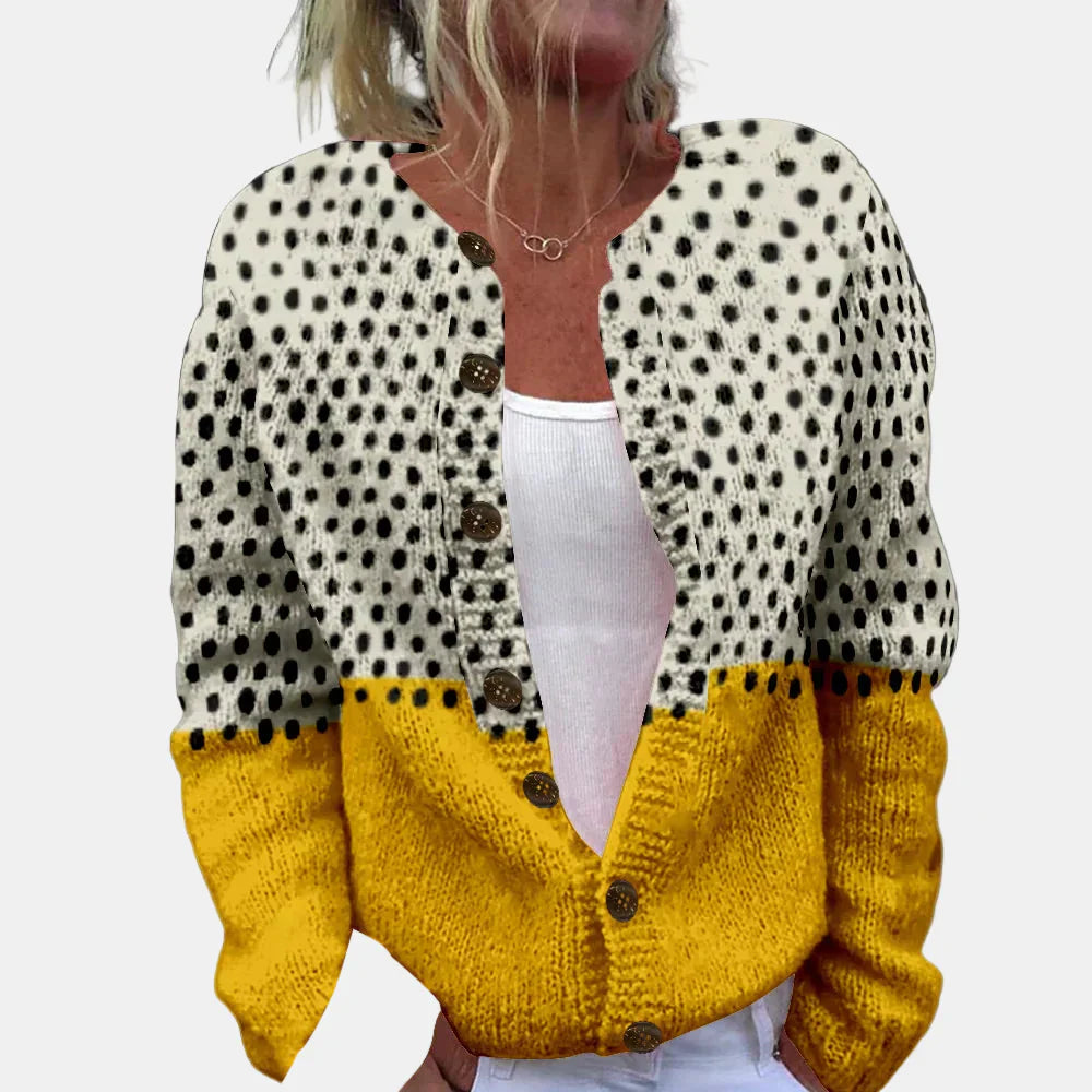 R&B | Gepunkteter Print Cardigan
