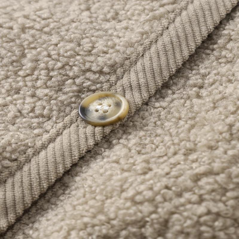 R&B | Cardigan - Damen Herbst Flauschiger Strickcardigan mit Dekorativen Knöpfen