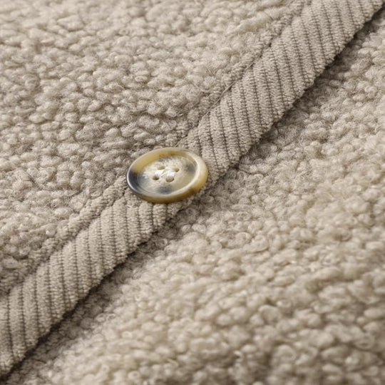 R&B | Cardigan - Damen Herbst Flauschiger Strickcardigan mit Dekorativen Knöpfen