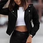 R&B | Stilvolle Bikerjacke mit Reißverschlussdetail für Damen