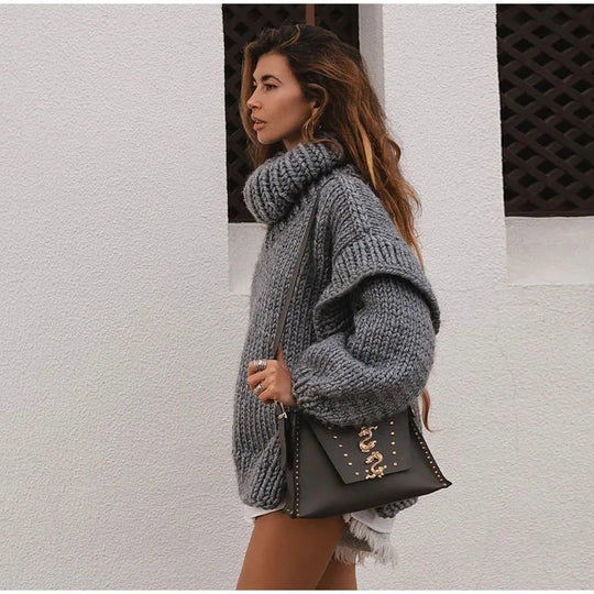 R&B | Chunky Strickpullover Oversized und Trendy Perfekt für Den Herbst