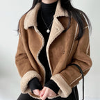 R&B | Brauner Aviator-Winterjacke - Gemütlich gefüttert & Klassischer Look