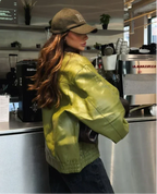 R&B | Trendy Übergröße PU-Lederjacke
