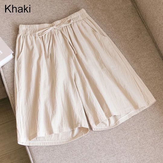 R&B | Baumwoll-Knie-Lange Shorts