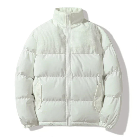 R&B | Gepolsterte Unisex-Jacke mit Corduroy-Details