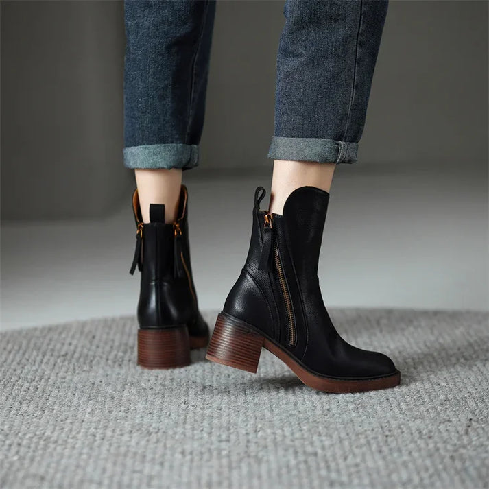 R&B | Stovler Ankle Boots und Lederstiefel mit Reißverschluss