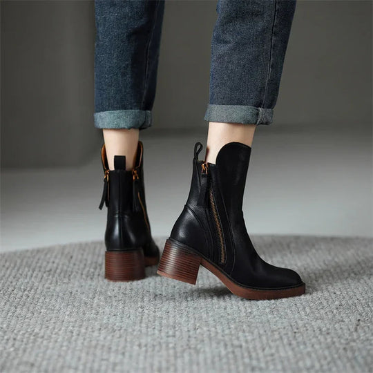 R&B | Stovler Ankle Boots und Lederstiefel mit Reißverschluss