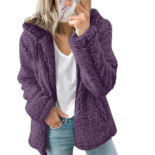 R&B | Teddy Fleecejacke Damen Lang
