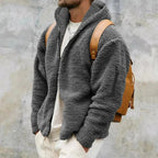 R&B | Herren Kapuzen-Fleecejacke