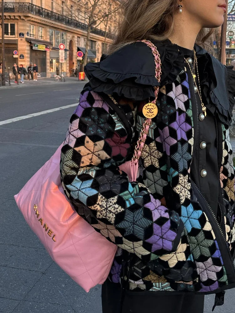 Heidi-Mode | Stil Mehrfarbe Steppjacke