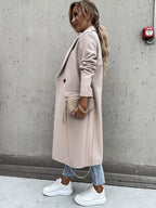 R&B | Elegante Doppelreihige Jacke Wolle und Polyester Klassisch, Warm