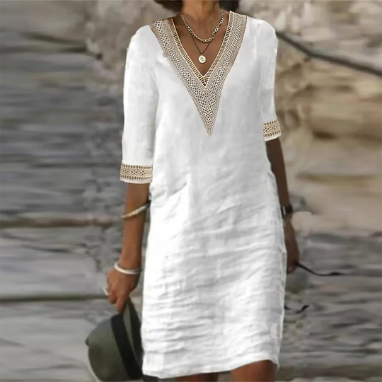 R&B | Stilvolles Leinen Sommerkleid für Frauen