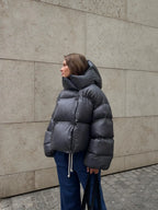 R&B | Modische Steppjacke in Anthrazit
