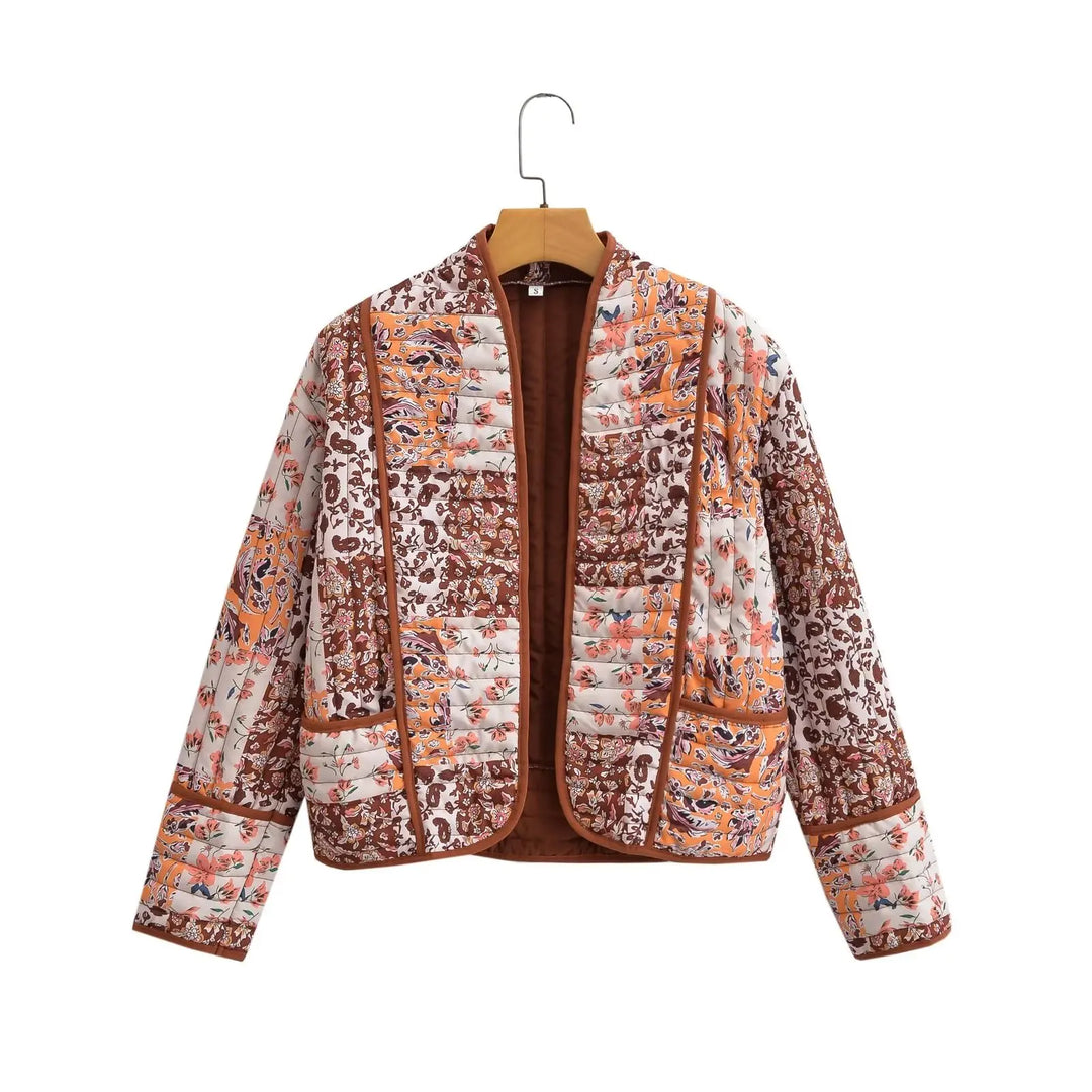 R&B | Wintermantel mit Blumenmuster