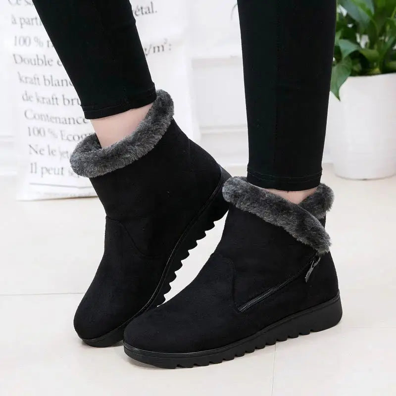 R&B | Winter Plush Reißverschluss Rutschfeste Stiefel