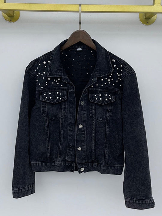 Heidi-Mode | Lässige Jeansjacke mit Perlen