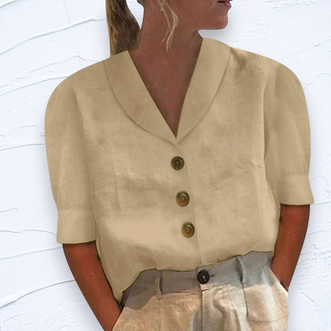R&B | Lässige Bluse mit Puffärmeln