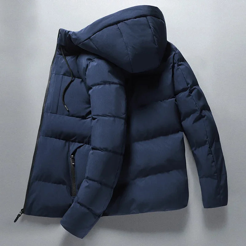R&B | Gepolsterte Winterjacke mit Kapuze Polyester Warm und Funktional