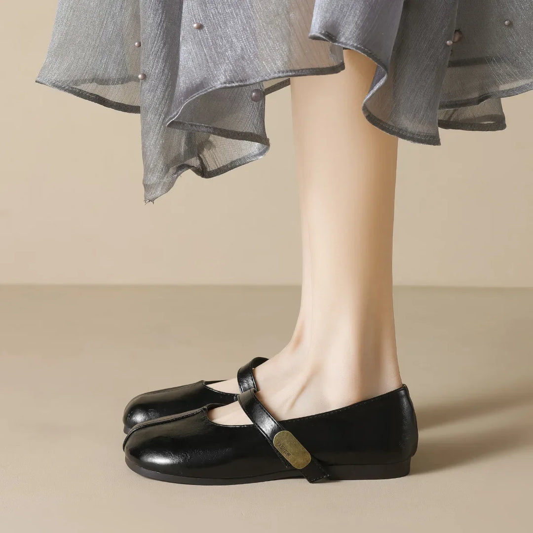 R&B | Neue Frühling Damen Outdoor-Schuhe Runde Zehen Design Mary Jane Schuhe Damen Lässige Flache Schuhe Arbeit Bootsschuhe Große Größen