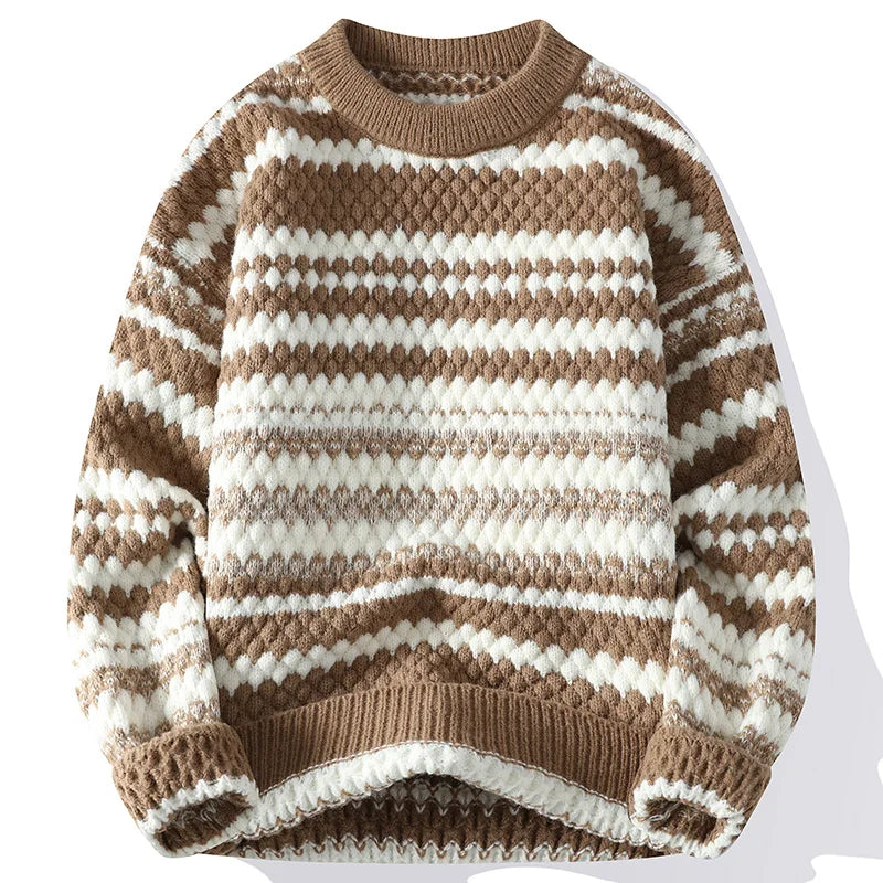 R&B | Strickjacke mit Nordischem Muster Weich und Warm Perfekt für Wintertage
