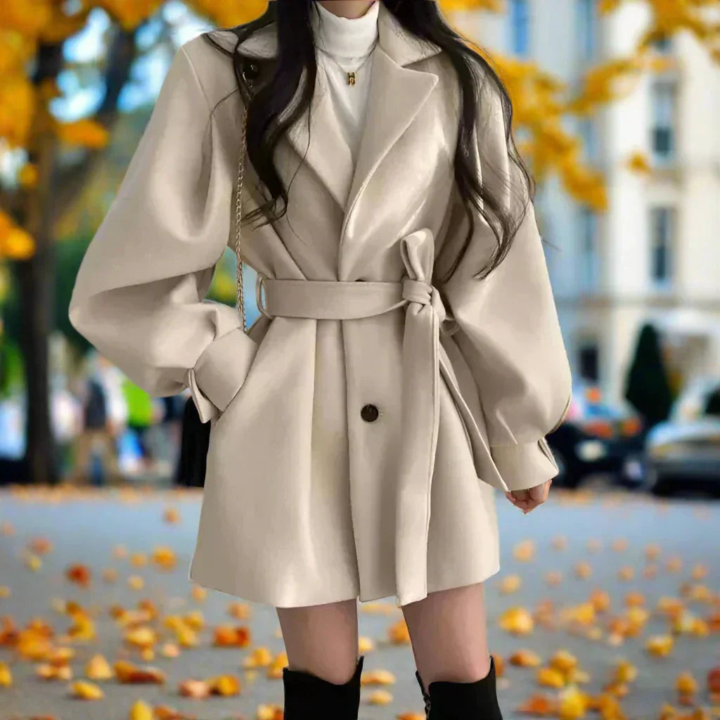 R&B | Langer Damen-Trenchcoat mit Gürtel - Zeitlose Eleganz