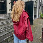 R&B | Vintage-Lederblouson in Übergröße für Damen
