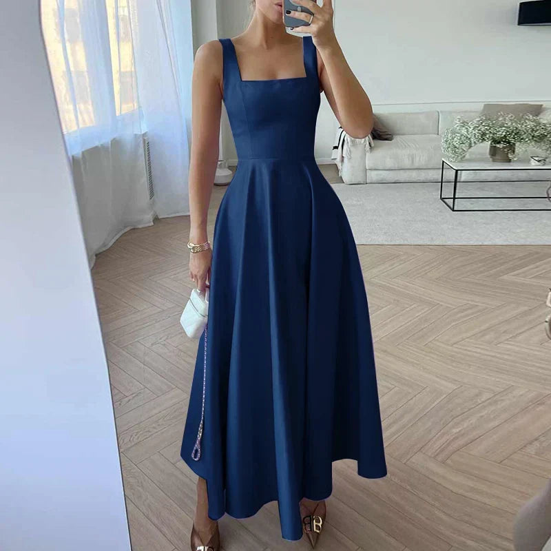 R&B | Modernes Ärmelloses Maxikleid mit Hoher Taille für Frauen