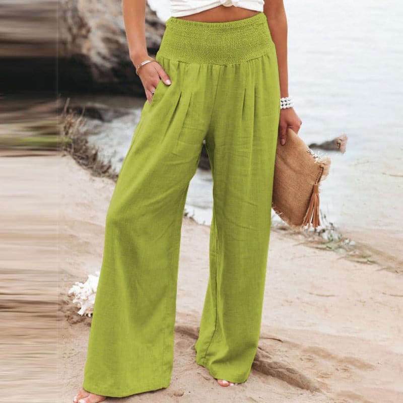 Damen-Lässige hose mit weitem Bein