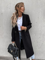 R&B | Elegante Doppelreihige Jacke Wolle und Polyester Klassisch, Warm