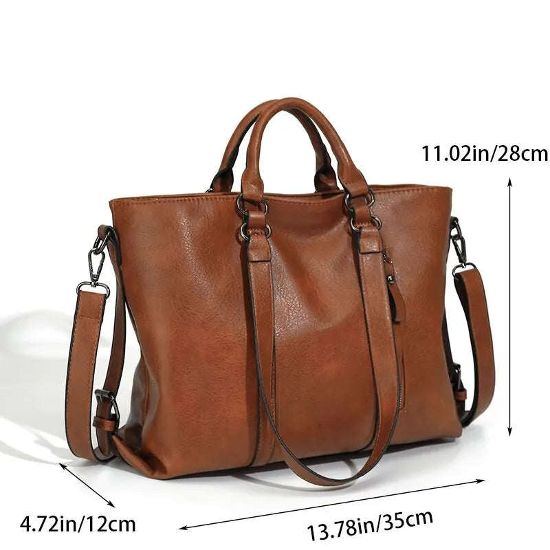 R&B | Vintage Tote Tasche für Frauen Große Kapazität Handtasche Designer Handtasche Vintage Umhängetasche Marken Handtasche