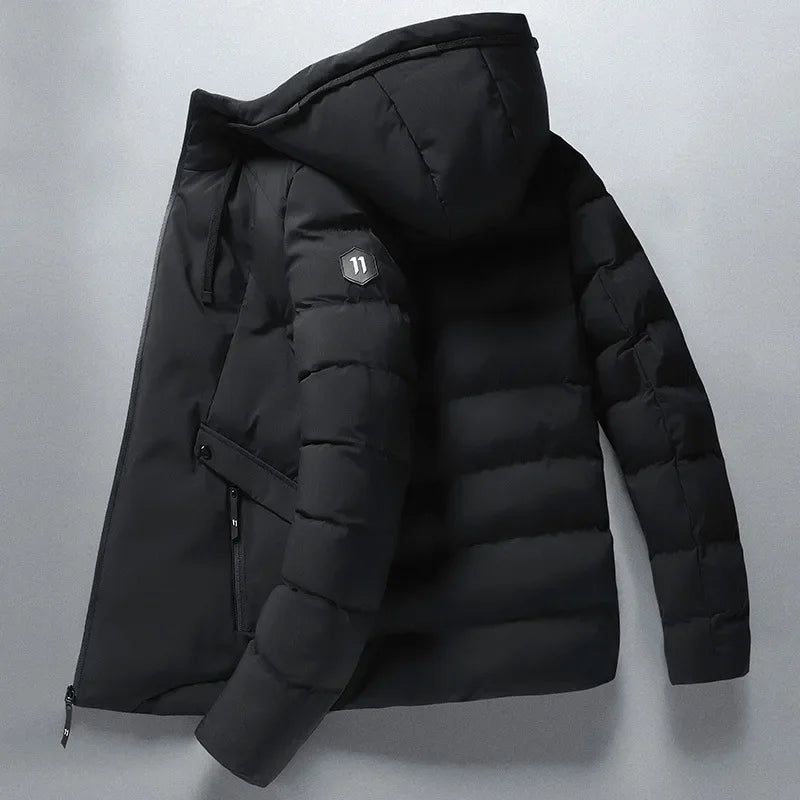 R&B | Gepolsterte Winterjacke mit Kapuze Polyester Warm und Funktional