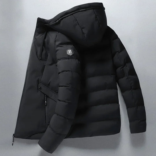 R&B | Gepolsterte Winterjacke mit Kapuze Polyester Warm und Funktional
