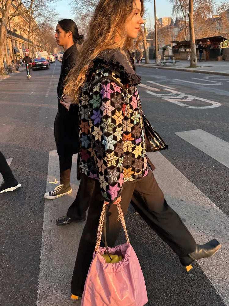 Heidi-Mode | Stil Mehrfarbe Steppjacke
