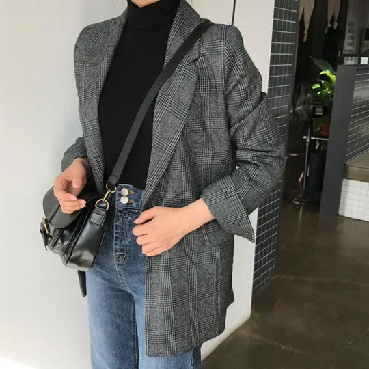 R&B | Blazer mit Karierter Jacke