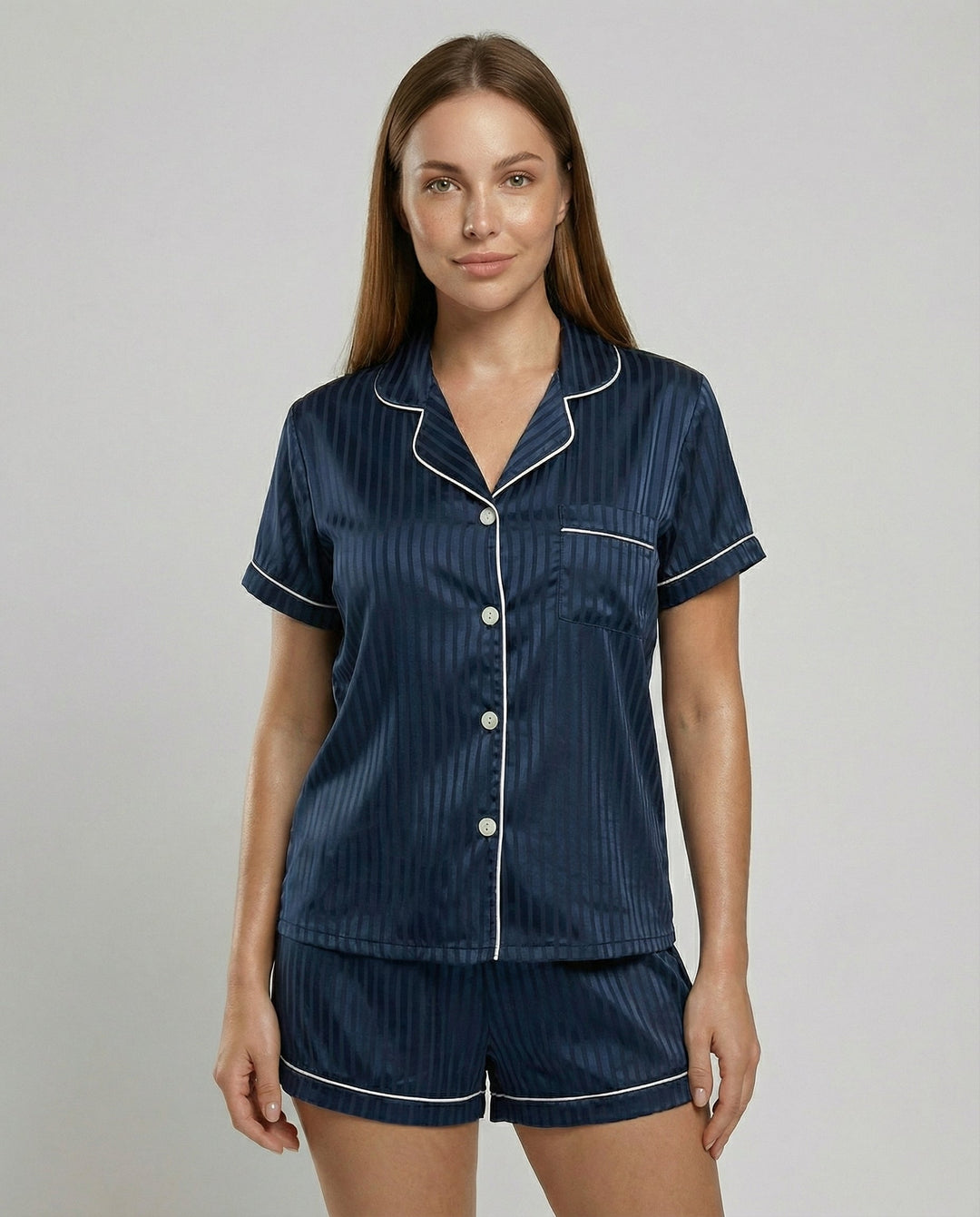 Satin Komfort Pyjama Set Damen | R&B