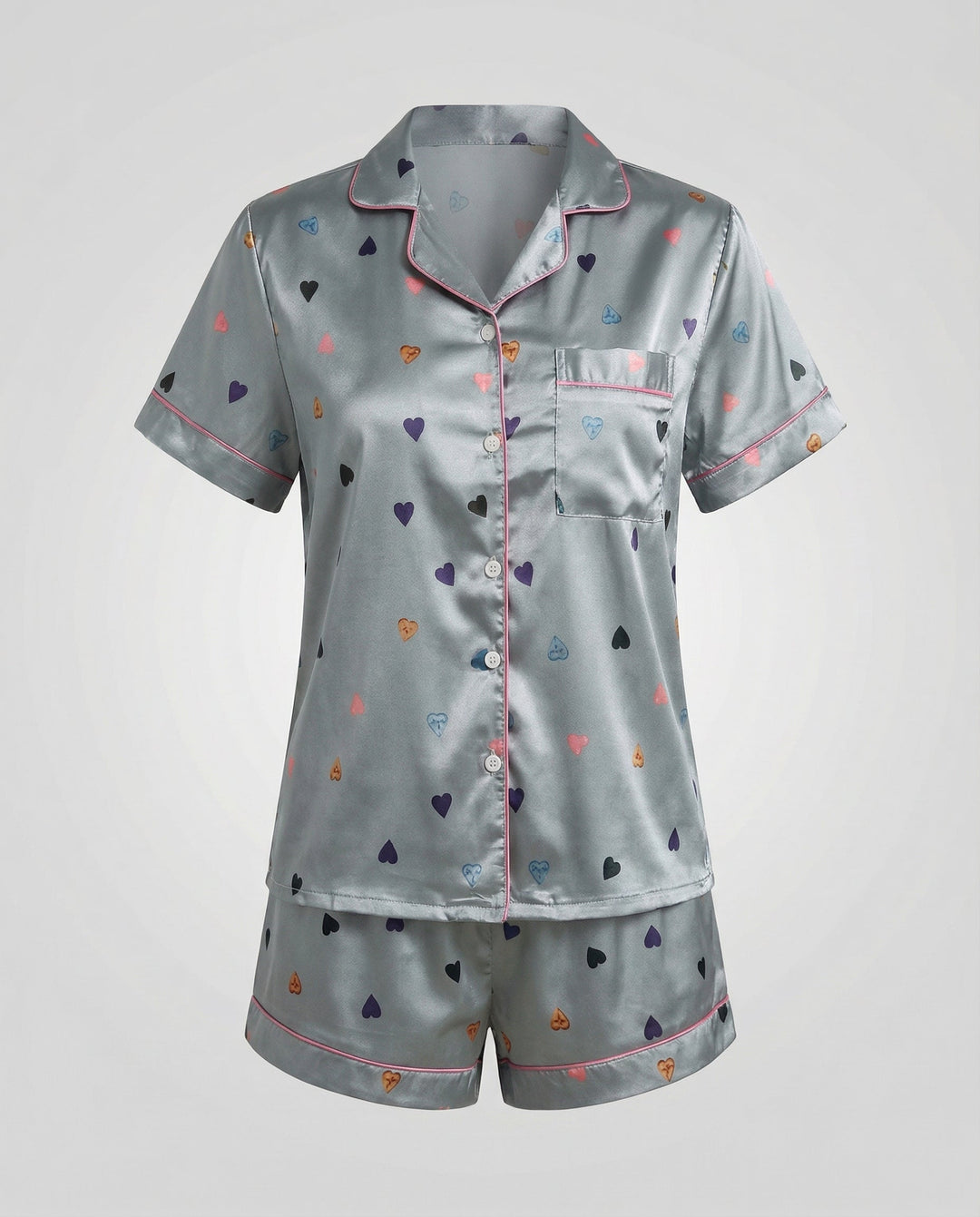 Satin Komfort Pyjama Set Damen | R&B